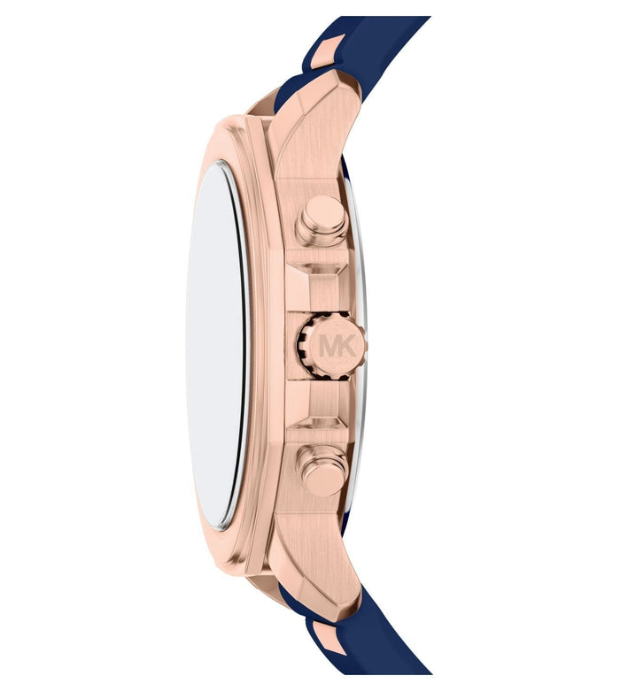 Michael Kors Quartz Blue Dial Chronograph Silicone Men's Watch, MK9261