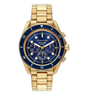 Michael Kors Quartz Blue Dial Chronograph Stainless Steel Men's Watch, MK9202