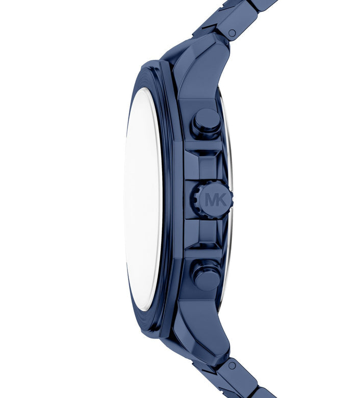 Michael Kors Quartz Blue Dial Chronograph Stainless Steel Men's Watch, MK9251