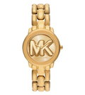 Michael Kors Quartz Gold Dial Analog Stainless Steel Women's Watch, MK4923