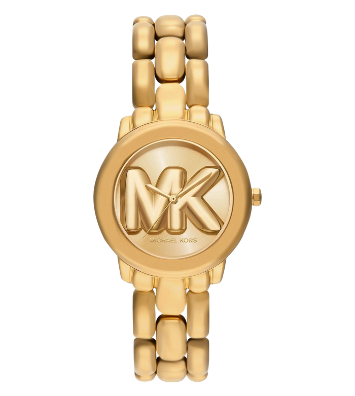 Michael Kors Quartz Gold Dial Analog Stainless Steel Women's Watch, MK4923