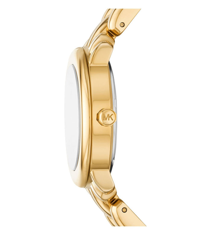 Michael Kors Quartz Gold Dial Analog Stainless Steel Women's Watch, MK4923