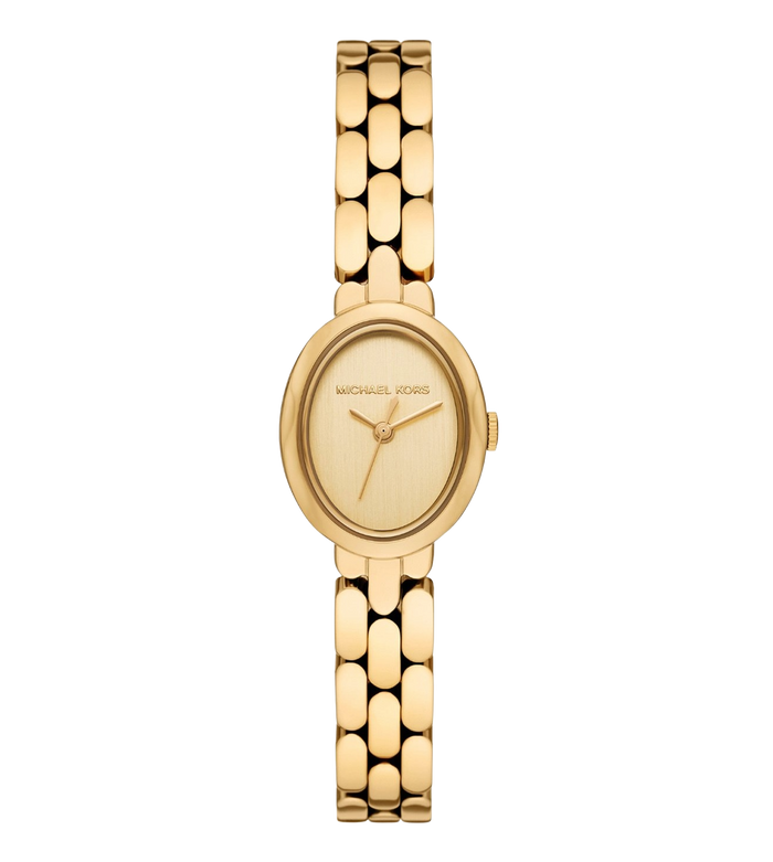 Michael Kors Quartz Gold Dial Analog Stainless Steel Women's Watch, MK4955