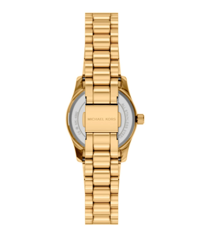 Michael Kors Quartz Gold Dial Analog Stainless Steel Women's Watch, MK4992SET