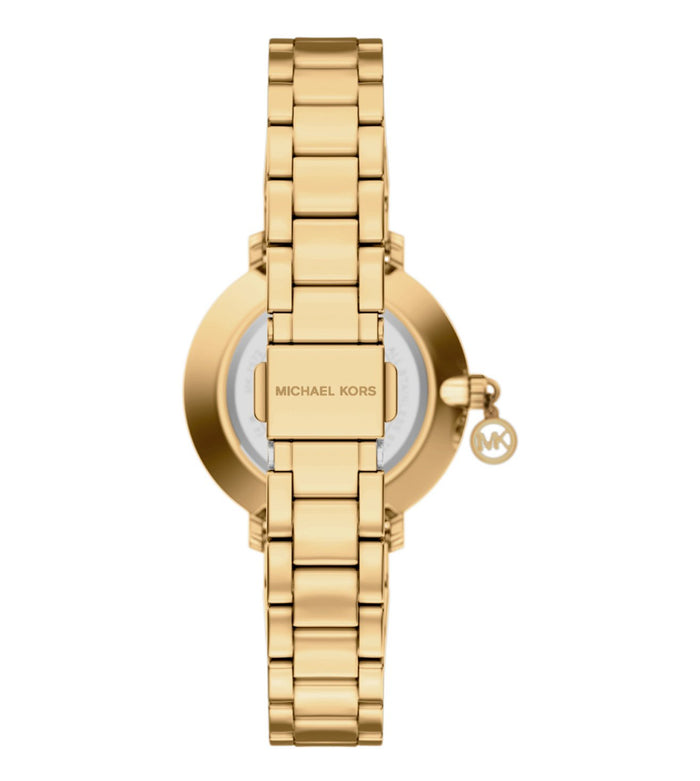 Michael Kors Quartz Gold Dial Analog Stainless Steel Women's Watch, MK7572