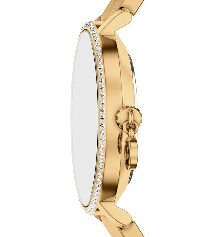 Michael Kors Quartz Gold Dial Analog Stainless Steel Women's Watch, MK7572