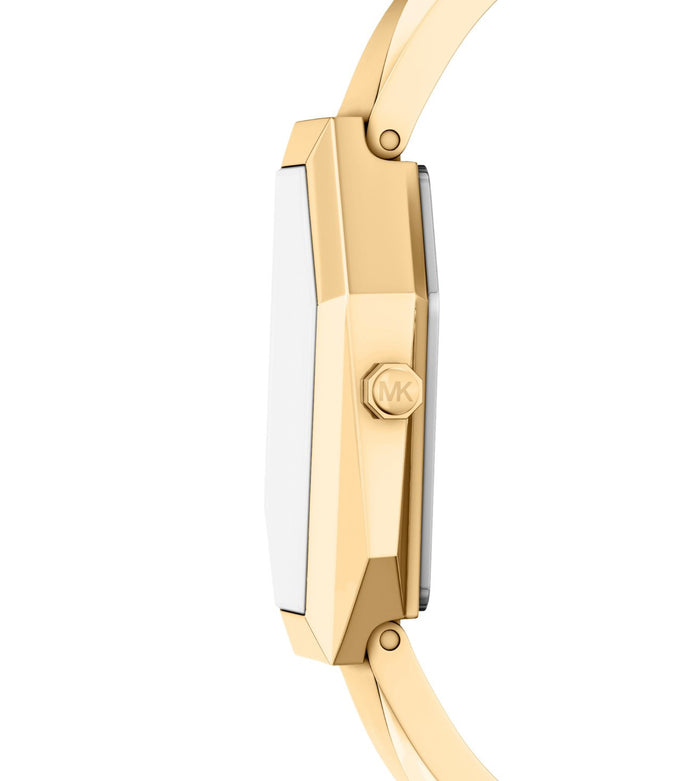 Michael Kors Quartz Gold Dial Analog Stainless Steel Women's Watch, MK7589