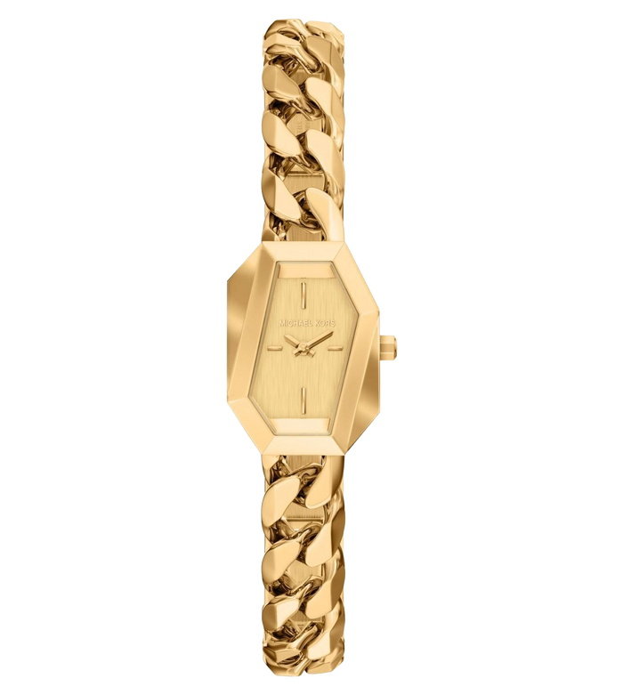 Michael Kors Quartz Gold Dial Analog Stainless Steel Women's Watch, MK7615