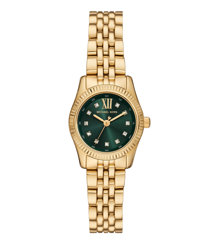 Michael Kors Quartz Green Dial Analog Stainless Steel Women's Watch, MK4842