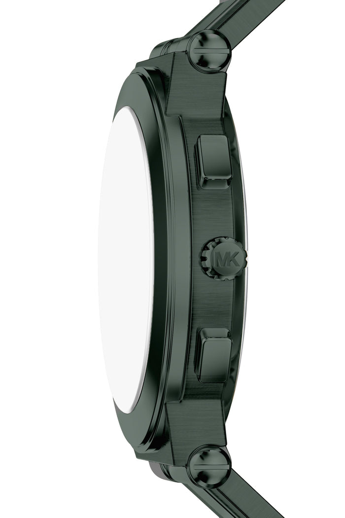 Michael Kors Quartz Green Dial Chronograph Stainless Steel Men's Watch, MK9268
