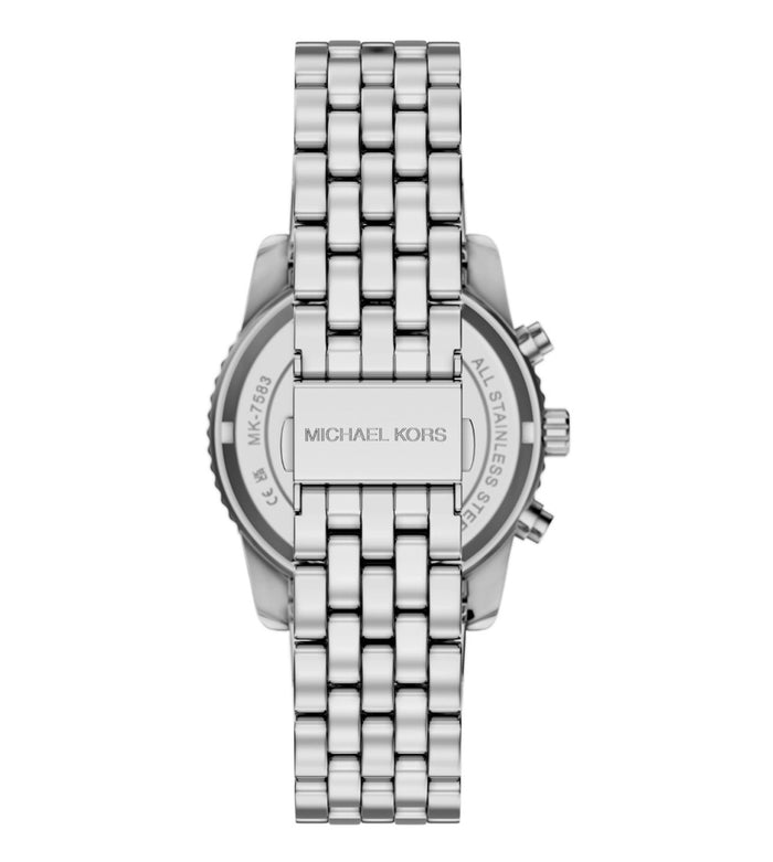 Michael Kors Quartz Green Dial Chronograph Stainless Steel Women's Watch, MK7583