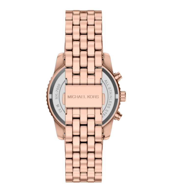 Michael Kors Quartz Green Dial Chronograph Stainless Steel Women's Watch, MK7600
