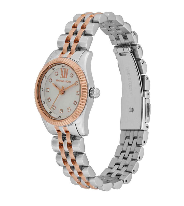 Michael Kors Quartz  Lexington Analog with Bracelet Women's Watch, MK4817SET
