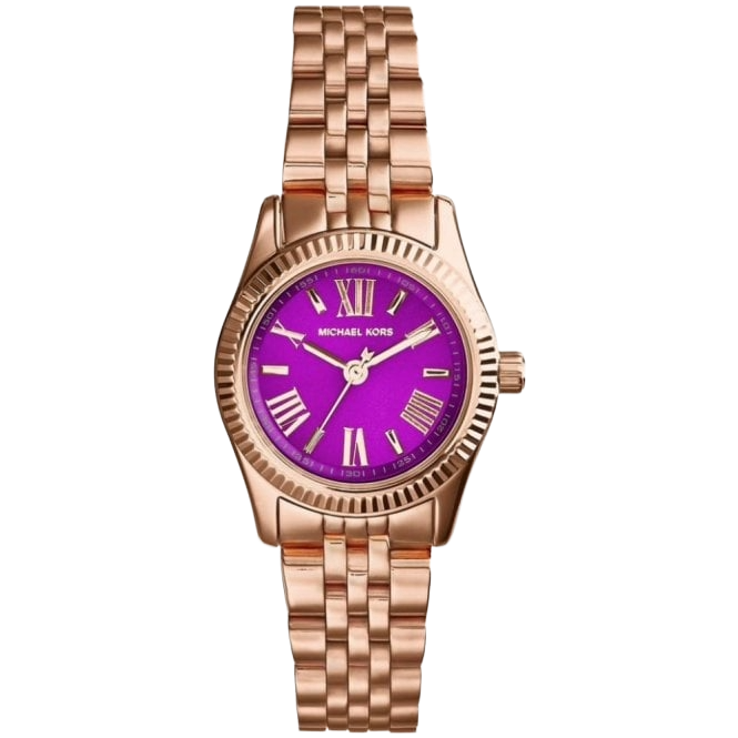 Michael Kors Quartz Purple Dial Roman Numerals Women's Watch, MK3273