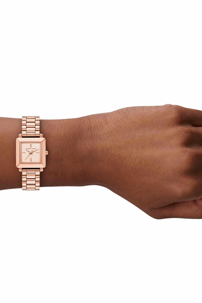 Michael Kors Quartz Rose Gold Dial Analog Stainless Steel Women's Watch, MKO1191