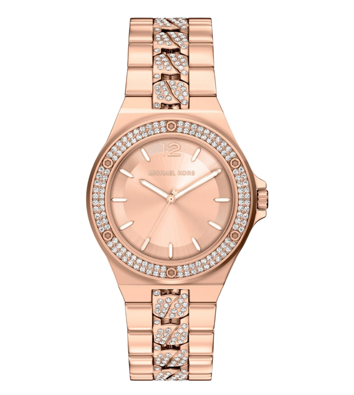 Michael Kors Quartz Rose Gold Dial Analog Stainless Steel Women's Watch, MKO1247