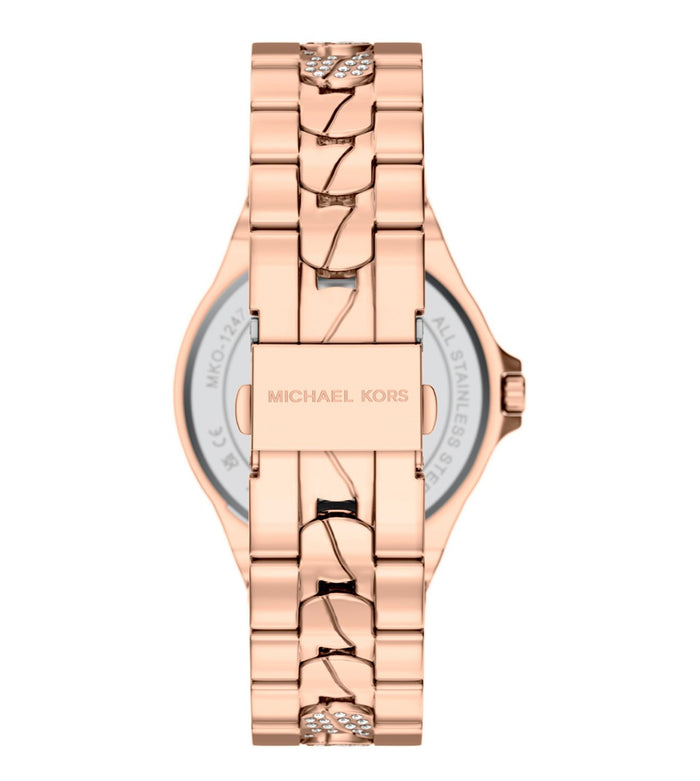 Michael Kors Quartz Rose Gold Dial Analog Stainless Steel Women's Watch, MKO1247