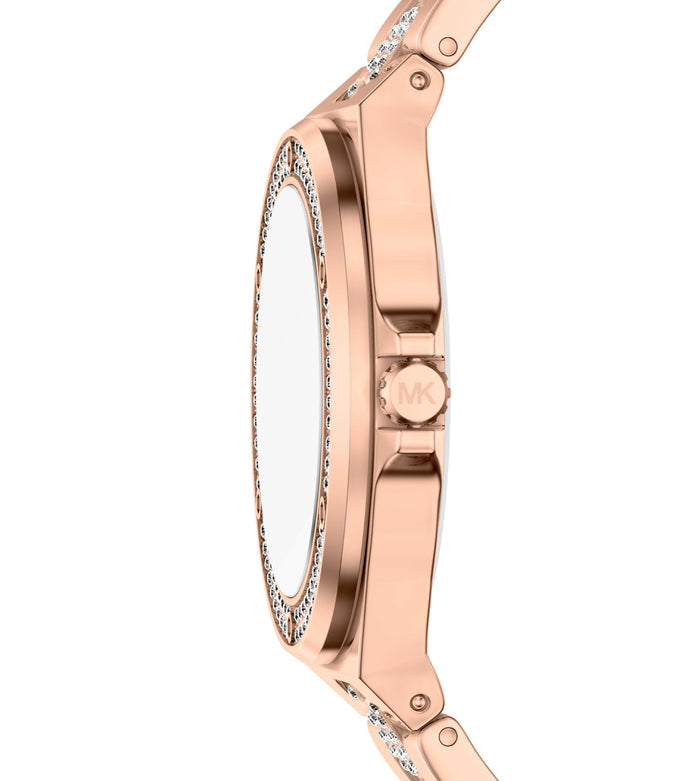 Michael Kors Quartz Rose Gold Dial Analog Stainless Steel Women's Watch, MKO1247
