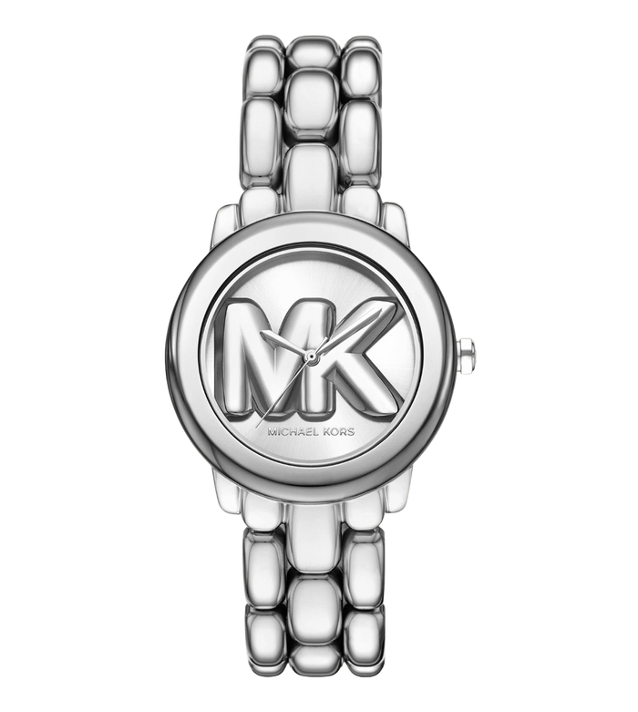 Michael Kors Quartz Silver Dial Analog Stainless Steel Women's Watch, MK4963