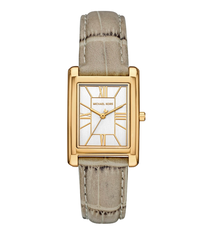 Michael Kors Quartz White Dial Analog Leather Women's Watch, MK4964