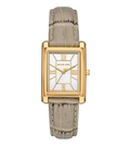 Michael Kors Quartz White Dial Analog Leather Women's Watch, MK4964