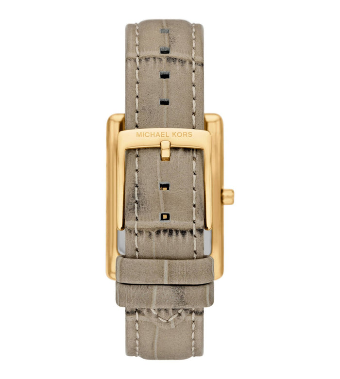 Michael Kors Quartz White Dial Analog Leather Women's Watch, MK4964