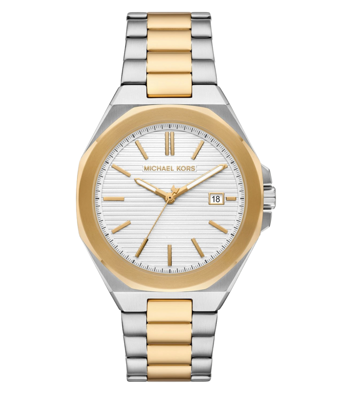 Michael Kors Quartz White Dial Analog Stainless Steel Men's Watch, MKO1181