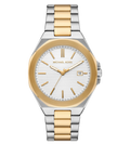 Michael Kors Quartz White Dial Analog Stainless Steel Men's Watch, MKO1181