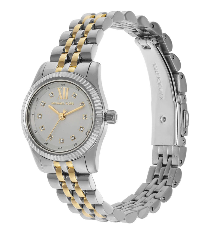 Michael Kors Quartz White Dial Analog Stainless Steel Women's Watch, MK4740