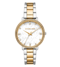 Michael Kors Quartz White Dial Analog Stainless Steel Women's Watch, MK4918