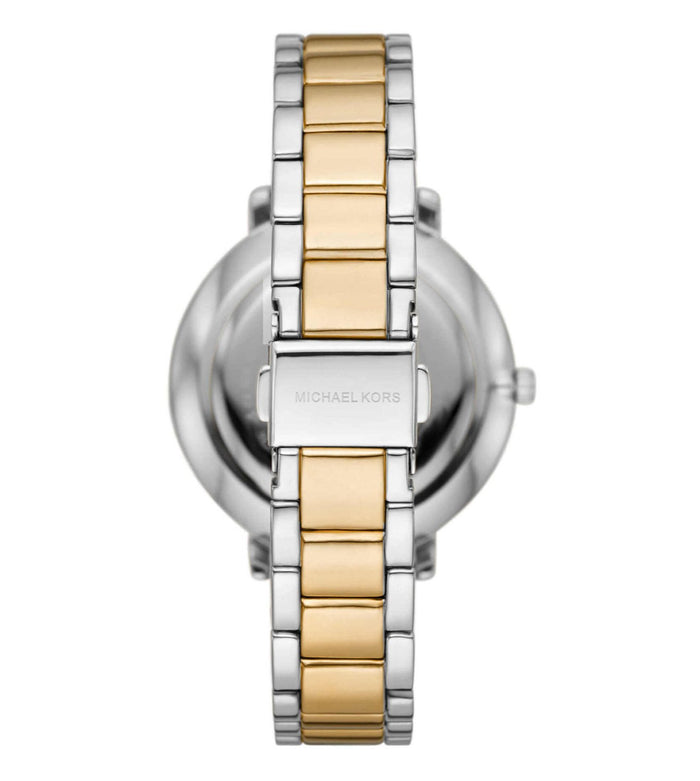 Michael Kors Quartz White Dial Analog Stainless Steel Women's Watch, MK4918