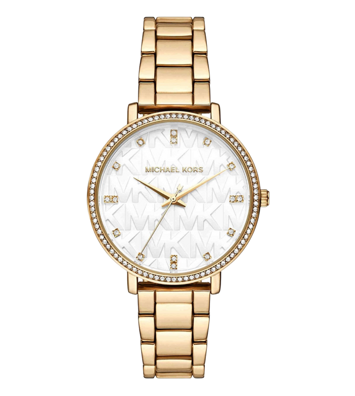 Michael Kors Quartz White Dial Analog Stainless Steel Women's Watch, MK4919