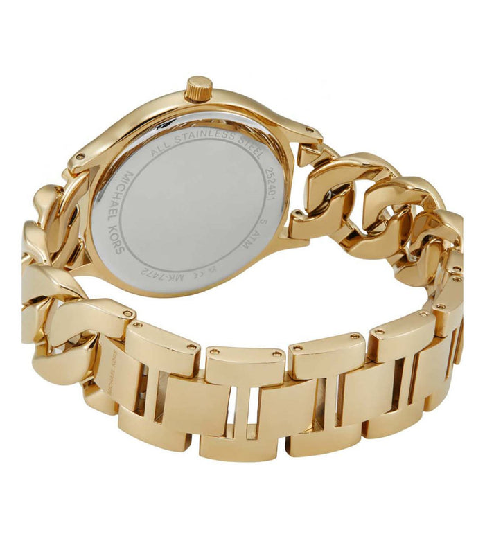 Michael Kors Quartz White Dial Analog Stainless Steel Women's Watch, MK7472