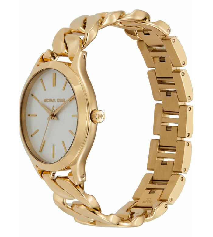 Michael Kors Quartz White Dial Analog Stainless Steel Women's Watch, MK7472