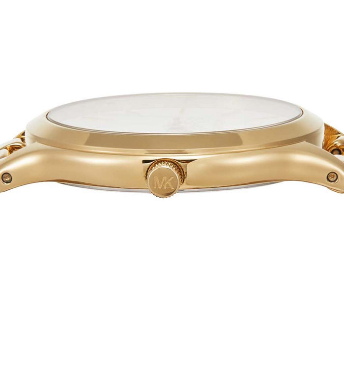 Michael Kors Quartz White Dial Analog Stainless Steel Women's Watch, MK7472