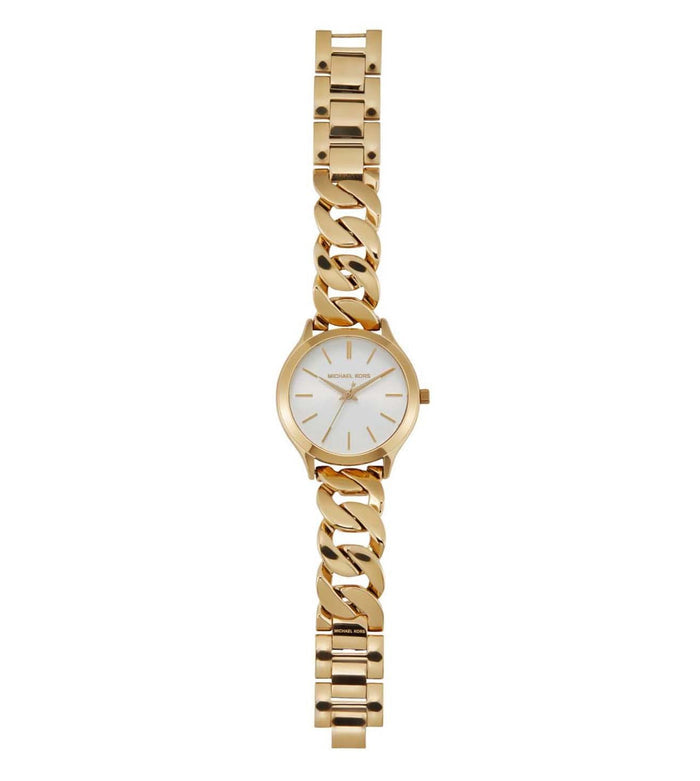 Michael Kors Quartz White Dial Analog Stainless Steel Women's Watch, MK7472