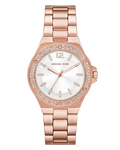 Michael Kors Quartz White Dial Analog Stainless Steel Women's Watch, MKO1187