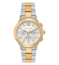 Michael Kors Quartz White Dial Chronograph Stainless Steel Men's Watch, MK9221