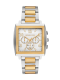 Michael Kors Quartz White Dial Chronograph Stainless Steel Men's Watch, MK9240