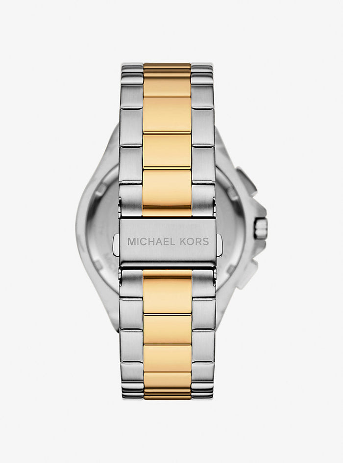 Michael Kors Quartz White Dial Chronograph Stainless Steel Men's Watch, MKO1237