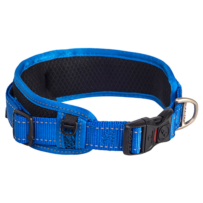 Rogz padded collar blue L