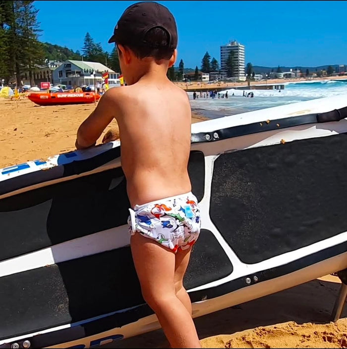 Shark Reusable Swim Nappy