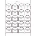 Spice Labels – Arch Vinyl Stickers (Pack of 20)