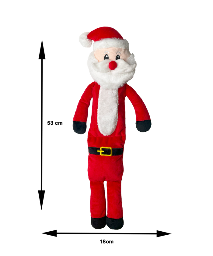 Squeaky Santa | Soft Christmas Dog Toy by Happy Pet
