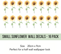 Sunflower Wall Decals