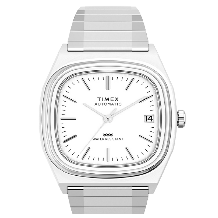 Timex Automatic 1983 E Line Reissue 34mm Stainless Steel Expansion Band Men's Watch , TW2W70800IK