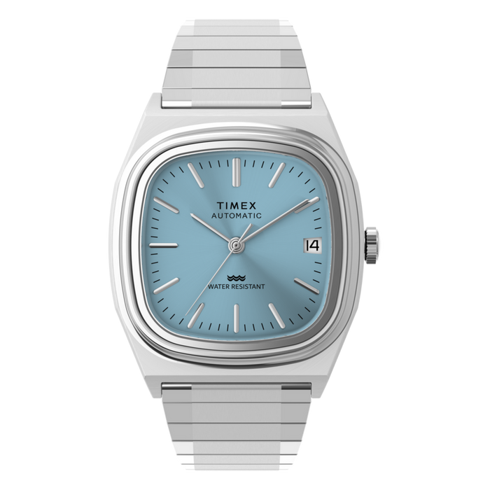 Timex Automatic 1983 E Line Reissue 34mm Stainless Steel Expansion Band Men's Watch, TW2Y66700IK