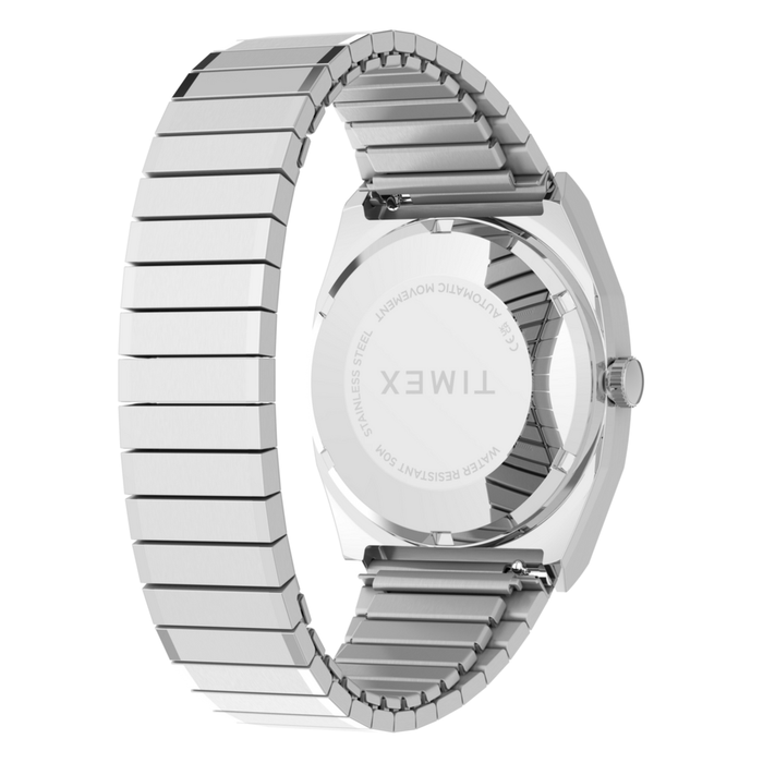 Timex Automatic 1983 E Line Reissue 34mm Stainless Steel Expansion Band Men's Watch, TW2Y66700IK