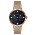 Timex Black Round Dial Analog Women's Watch, TWEL19303