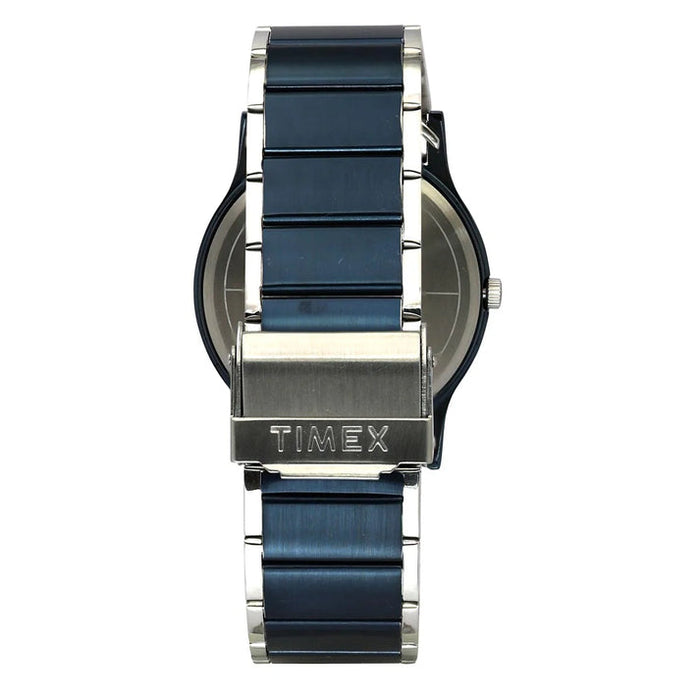 Timex Blue Dial Analog Stainless Steel Men's Watch, TW000R466